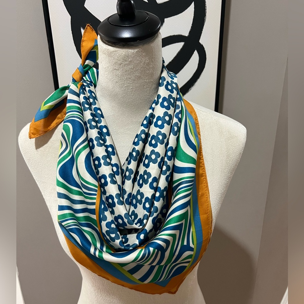 Zara Multicolor Patterned Scarf NWOT
